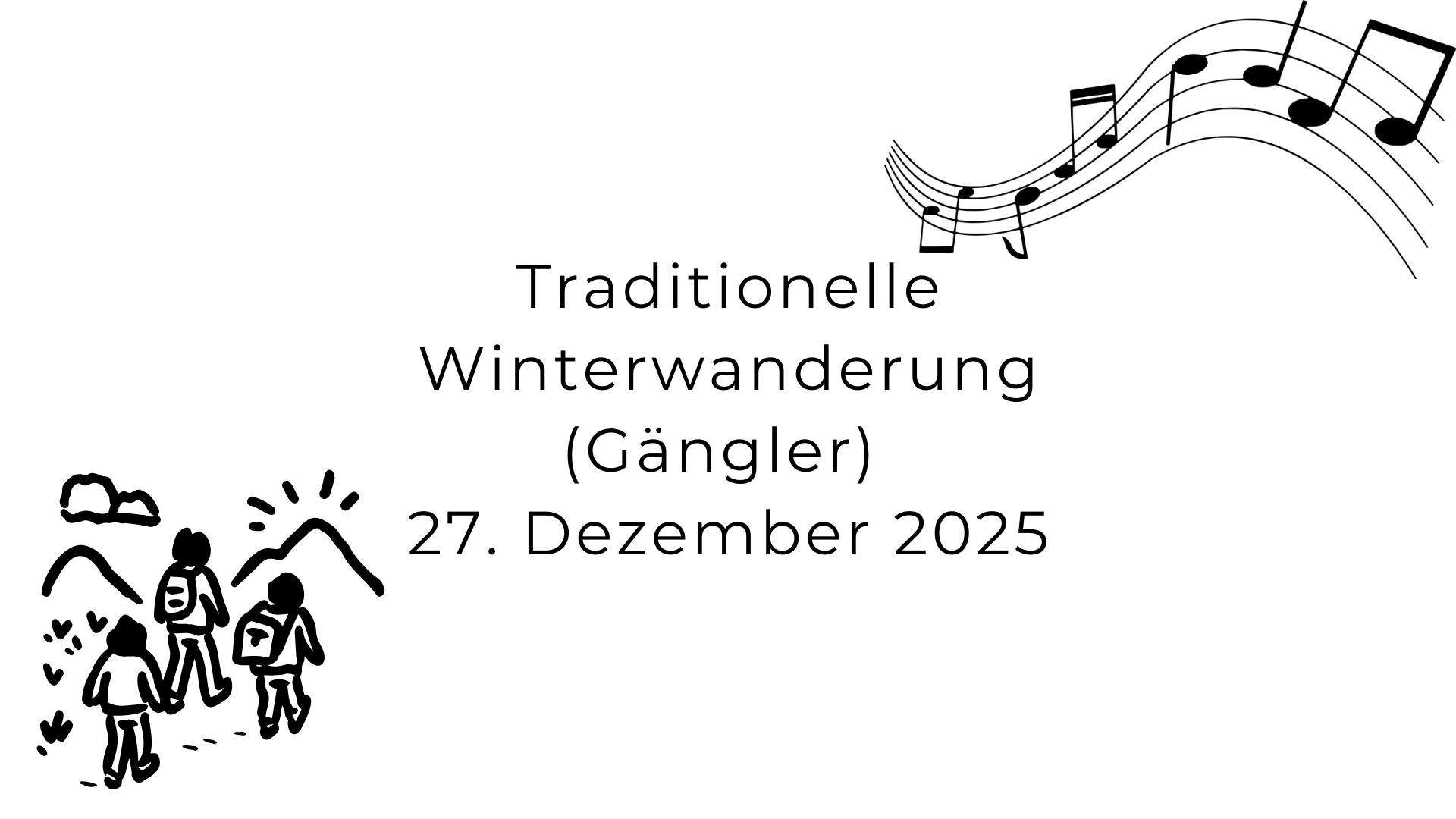 Traditionelle Winterwanderung